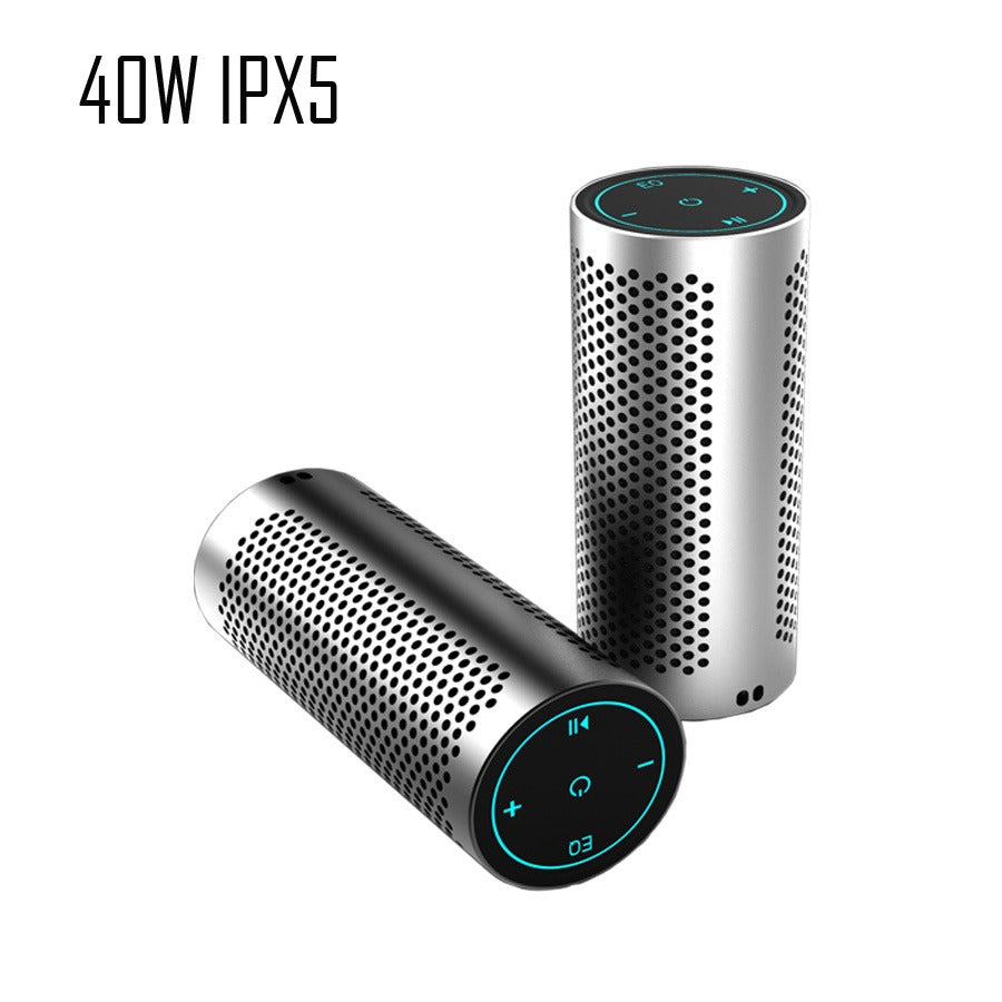 40W Metal Portable TWS DSP Bluetooth Speaker — Waterproof Outdoor Wireless Subwoofer with HD Mic