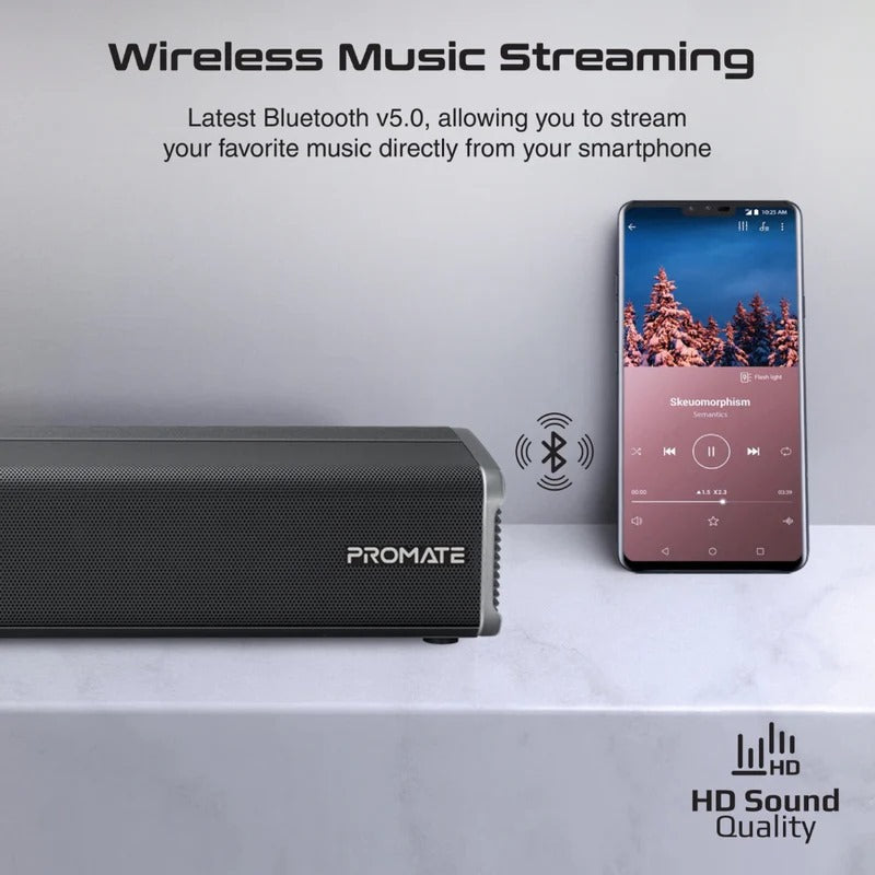 60W Ultra-Slim SoundBar with Built-in Subwoofer - Veritas Electronics Kenya