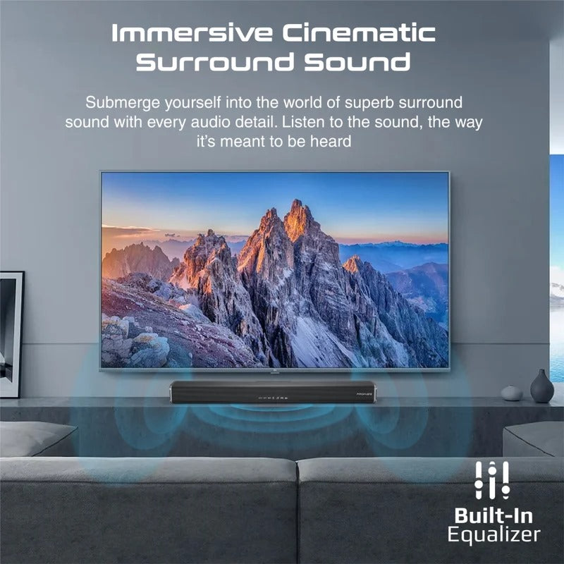 60W Ultra-Slim SoundBar with Built-in Subwoofer - Veritas Electronics Kenya