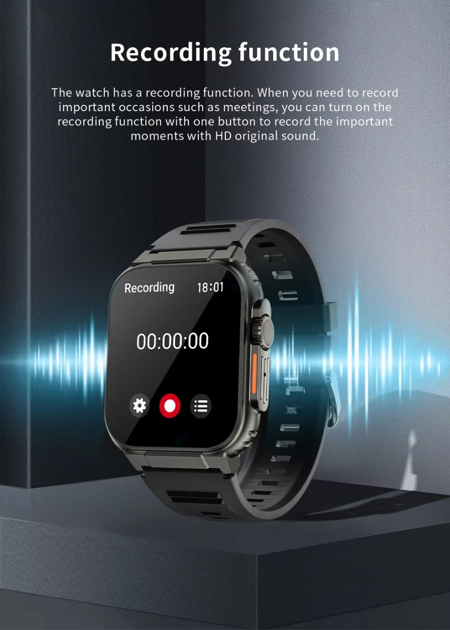 A70 1.96” Music-Themed Smart Watch – Bluetooth Calling, Local Music, 600mAh Battery, 100+ Sports Modes (2024 Edition) - Veritas Electronics Kenya