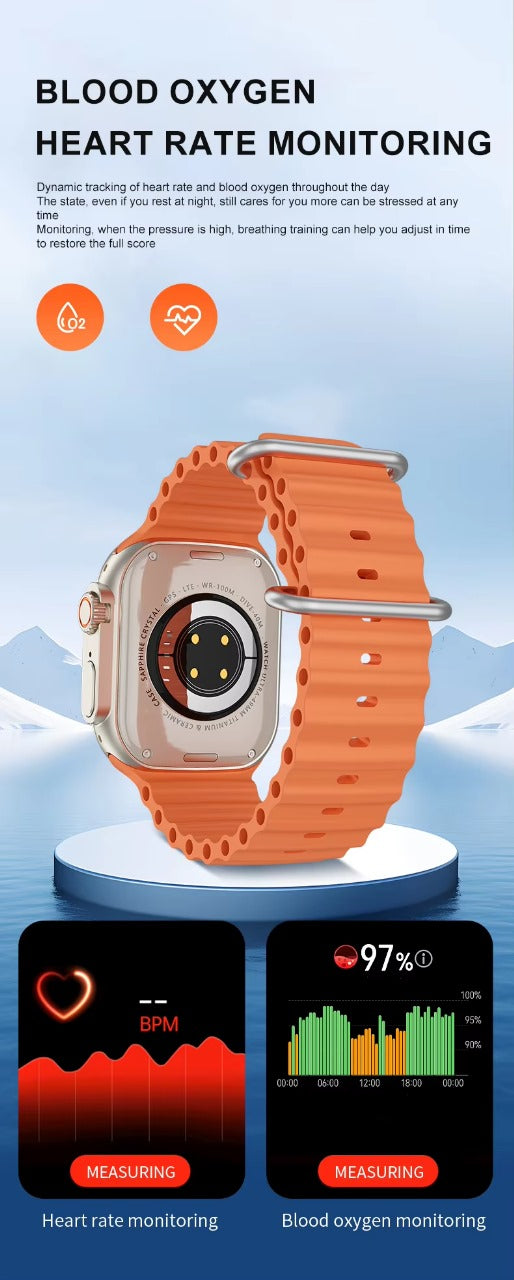 B31 4G Smart Watch with SIM Card Slot β 2.04" HD Display | IP67 Waterproof | Video Call | 64GB | TikTok Support | Sports Smartwatch
