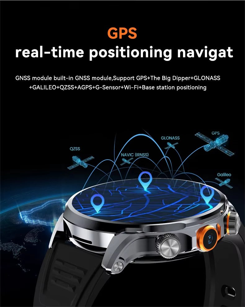 GAOKE H18 Smart Watch – 1.95″ Big Round Screen, 4G SIM Card Slot, NFC & Video Call | Kenya - Veritas Electronics Kenya