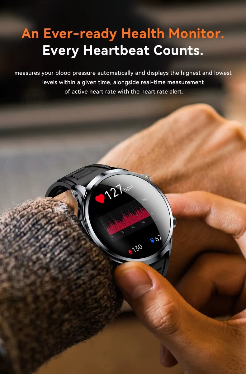 GAOKE H18 Smart Watch – 1.95″ Big Round Screen, 4G SIM Card Slot, NFC & Video Call | Kenya - Veritas Electronics Kenya