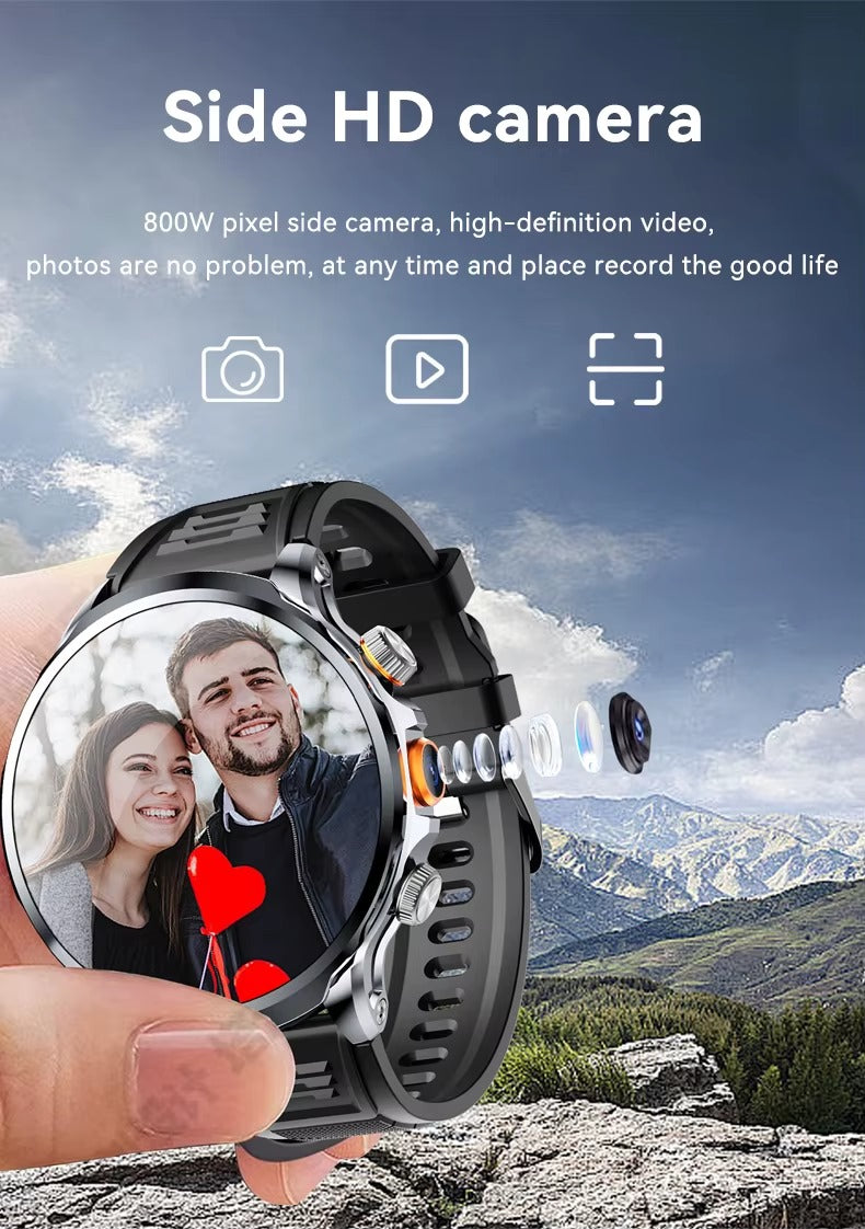 GAOKE H18 Smart Watch – 1.95″ Big Round Screen, 4G SIM Card Slot, NFC & Video Call | Kenya - Veritas Electronics Kenya