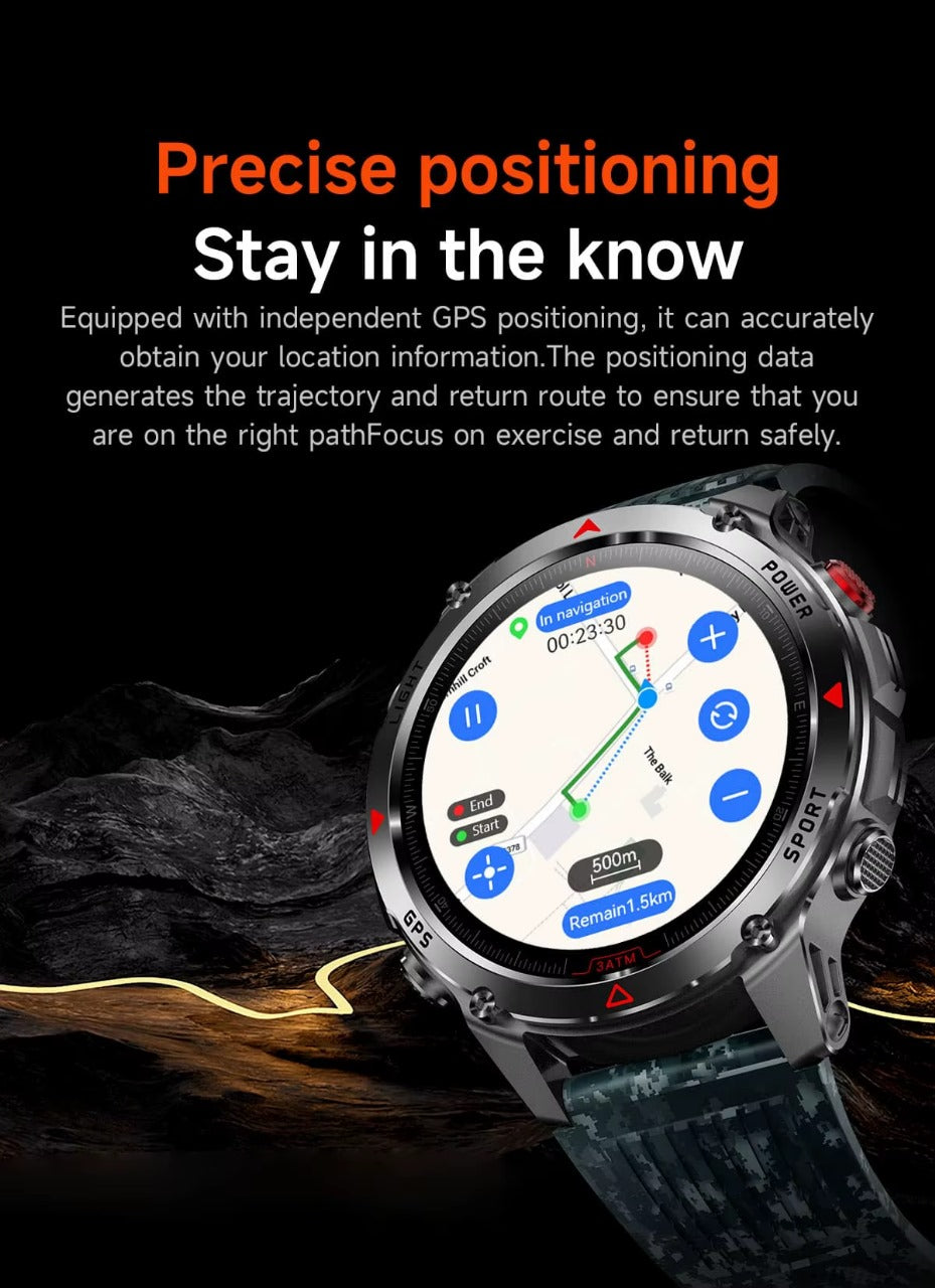 GPS Smartwatch CRG45 – 1.46 Round Display