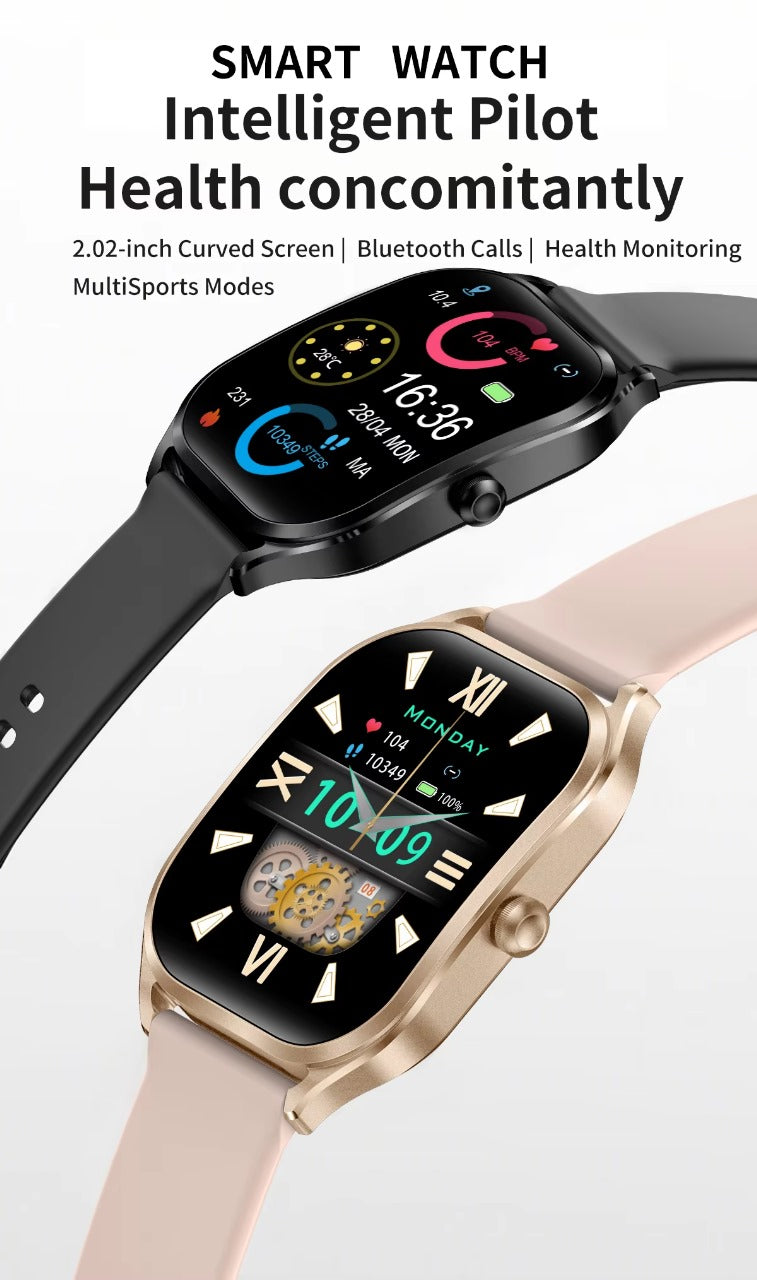H35 Women Smart Watch – 2.01" Fashion Fitness Smartwatch with Health Monitoring & BT Calling - Veritas Electronics Kenya