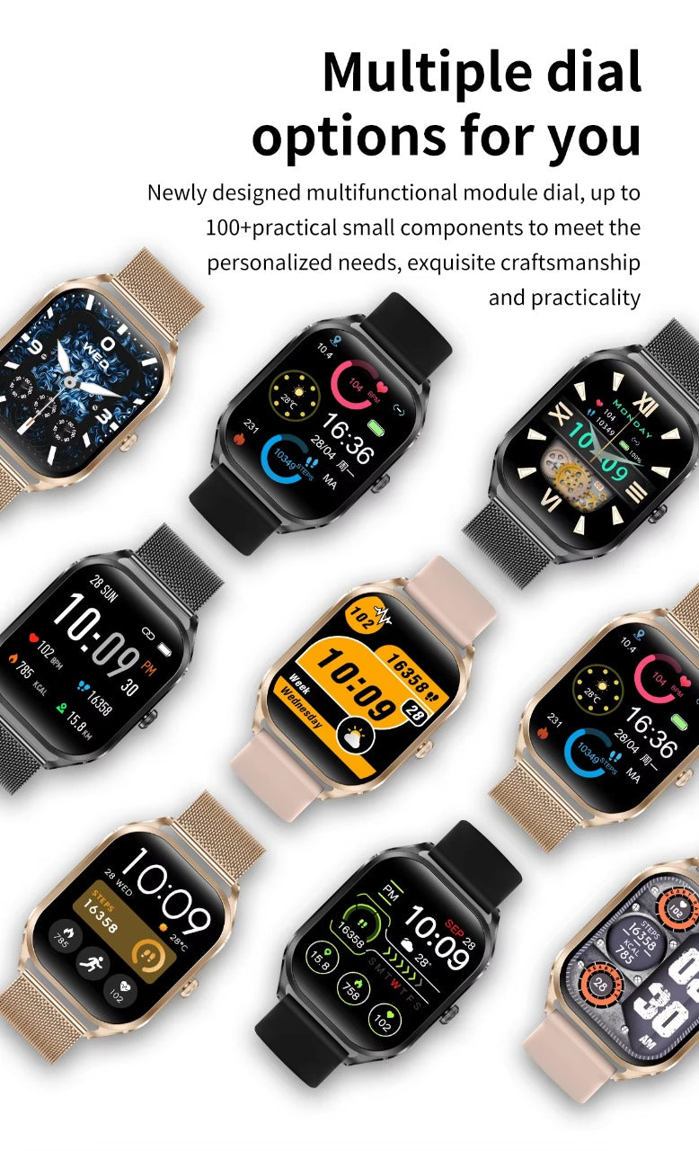 H35 Women Smart Watch – 2.01" Fashion Fitness Smartwatch with Health Monitoring & BT Calling - Veritas Electronics Kenya