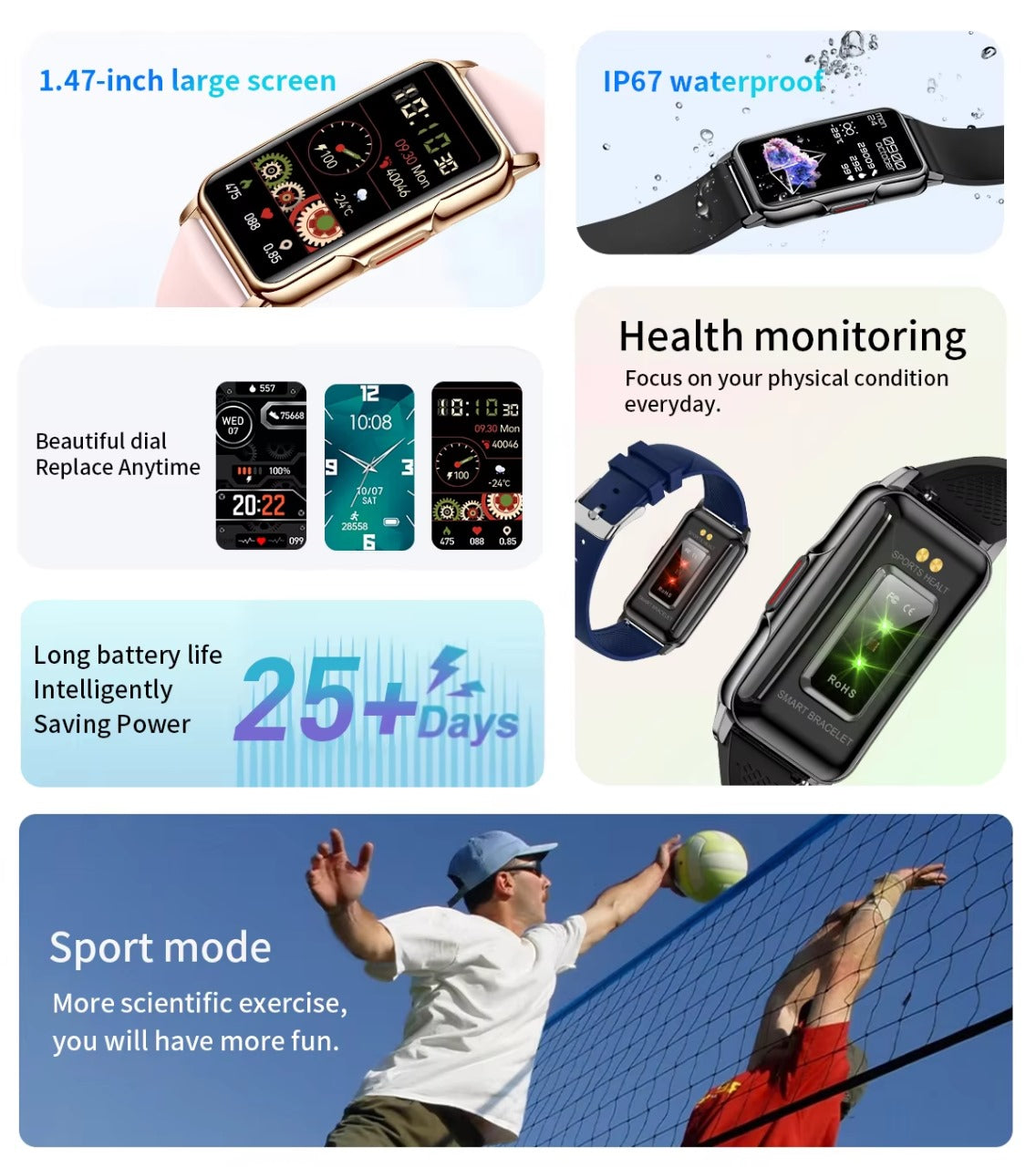H80 Smart Watch – Fitness Tracker with Heart Rate Monitor - Veritas Electronics Kenya
