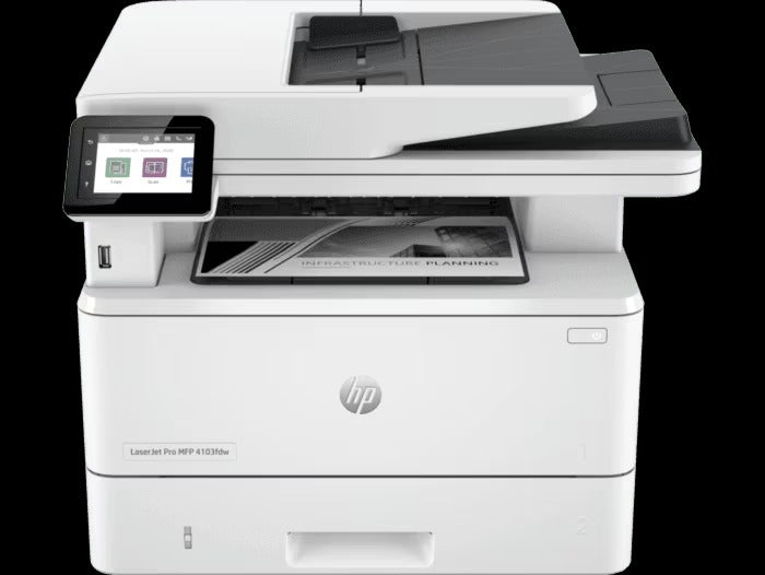 HP LaserJet Pro MFP 4103fdw 40ppm Printer, Print,Scan,Copy,Fax, Duplex,ADF,Ethernet, Wi-Fi, USB