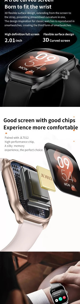 Smartwatch JX629 with 2.01" Curved Display – Feature-Packed, and Stylish - Veritas Electronics Kenya