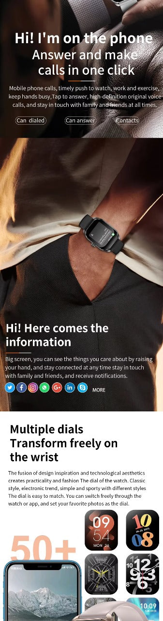 Smartwatch JX629 with 2.01" Curved Display – Feature-Packed, and Stylish - Veritas Electronics Kenya