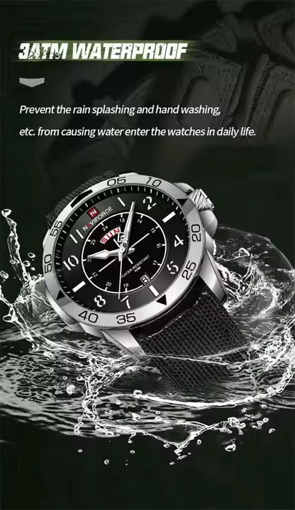 Naviforce NF 9204N Men's Fashion Chronograph Watch – Luxury, Sport, and Business Style - Veritas Electronics Kenya