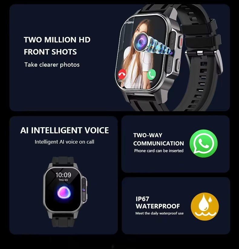 Netcom 4G Smartwatch 2.13inch AMOLED Camera WIFI GPS - Veritas Electronics Kenya