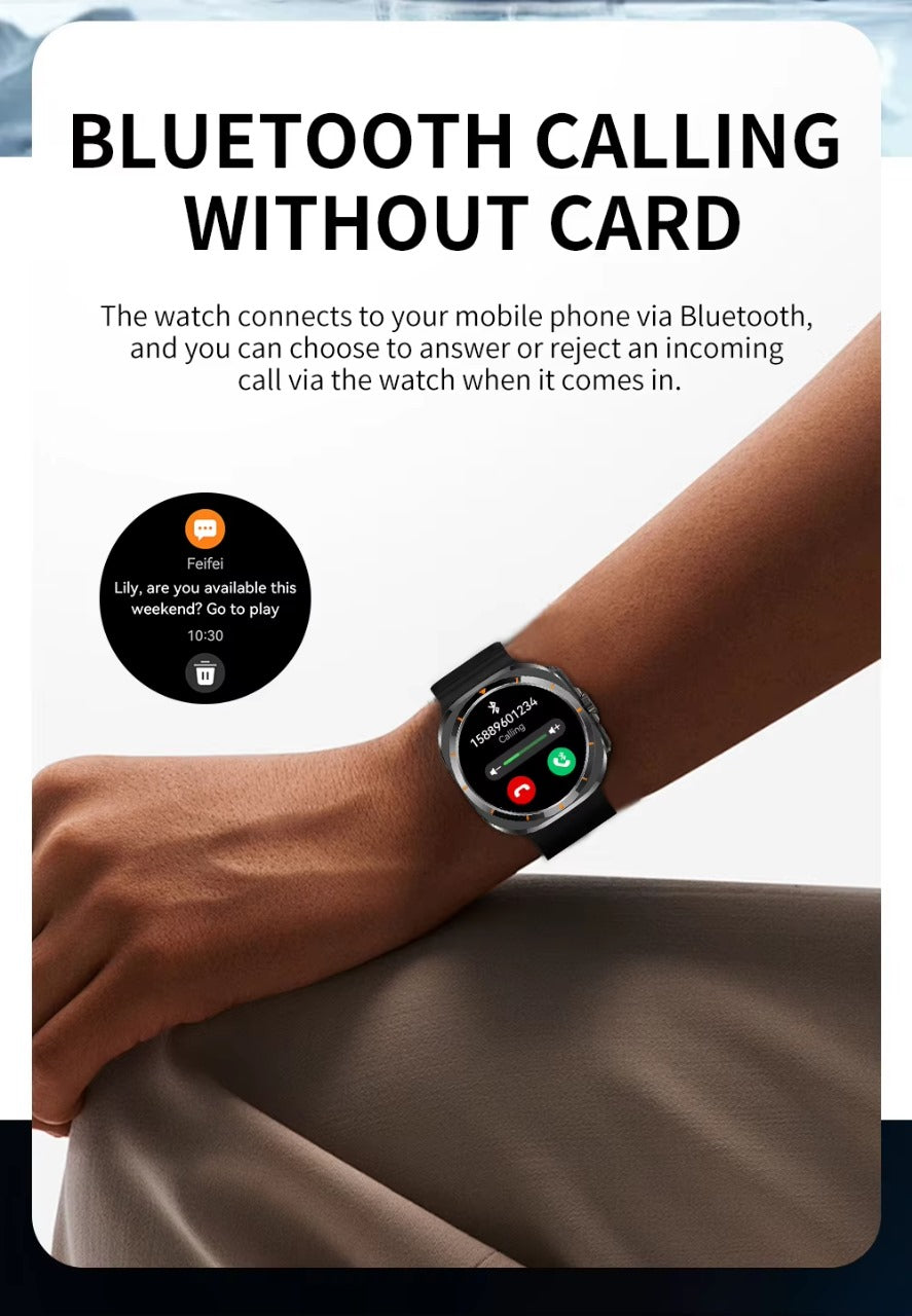 New BW8 Series 10 4G Smartwatch with SIM Card Slot, 600mAh Battery, IP67 Waterproof Fitness Tracker, Heart Rate Monitor, GPS, Compatible with Android & iOS - Veritas Electronics Kenya