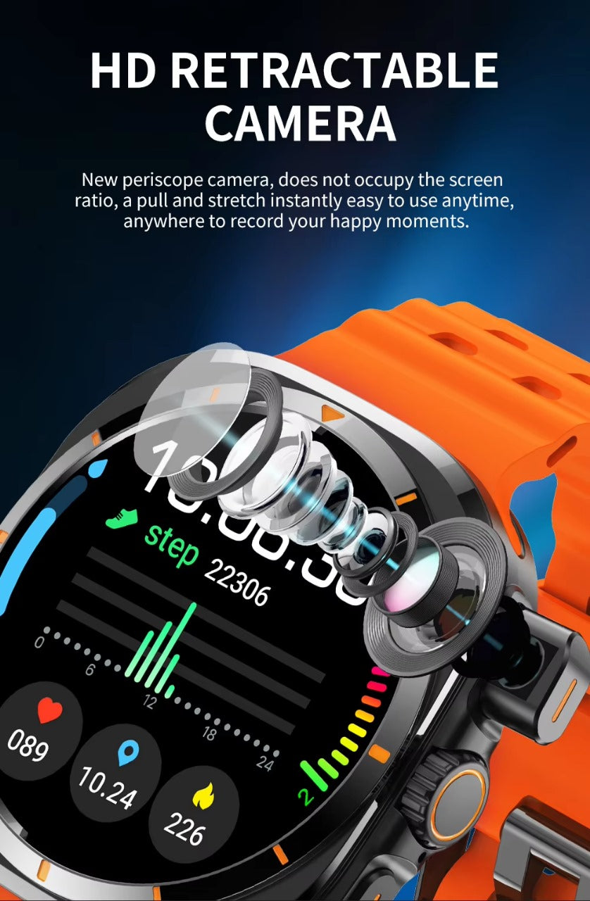 New BW8 Series 10 4G Smartwatch with SIM Card Slot, 600mAh Battery, IP67 Waterproof Fitness Tracker, Heart Rate Monitor, GPS, Compatible with Android & iOS - Veritas Electronics Kenya