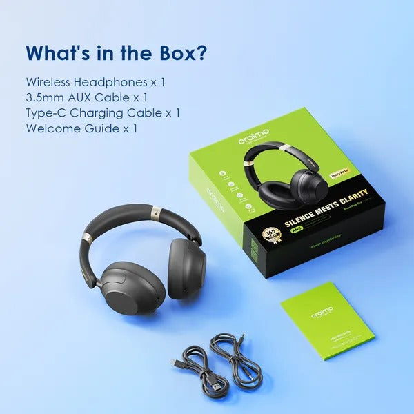 Oraimo BoomPop PRO OHP-917 Hybrid ANC Headphones | 82H Playtime | Swipe Control | Over-Ear - Veritas Electronics Kenya
