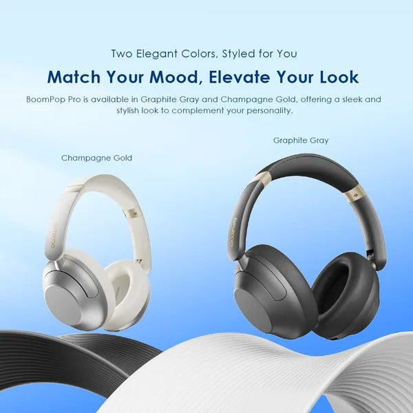 Oraimo BoomPop PRO OHP-917 Hybrid ANC Headphones | 82H Playtime | Swipe Control | Over-Ear - Veritas Electronics Kenya
