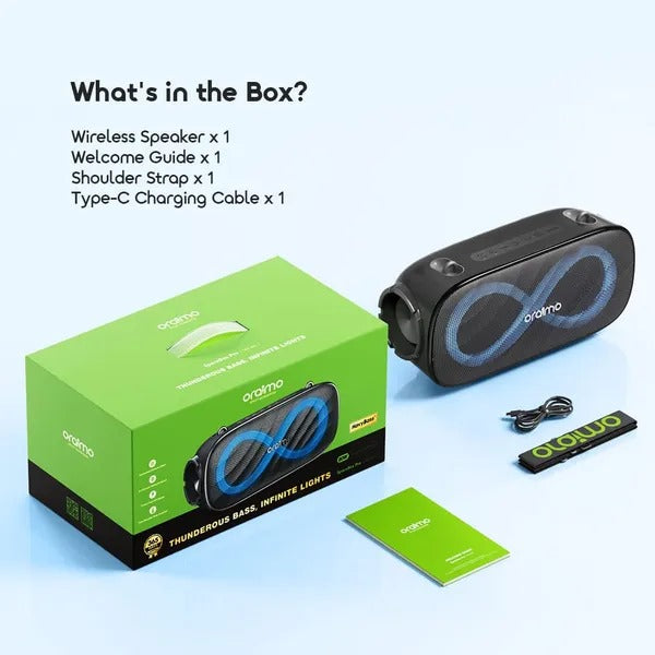 Oraimo SpaceBox Pro OBS-682 – 80W Powerful Bluetooth Speaker with Deep Bass & TWS