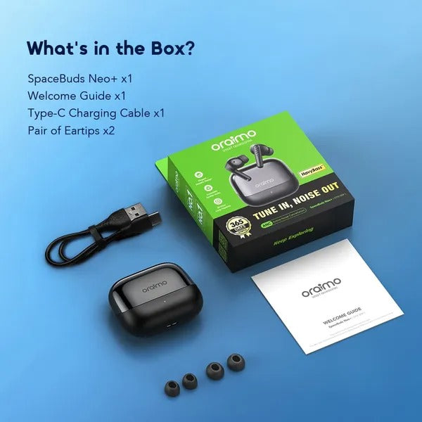 Oraimo SpaceBuds Neo+ OTW-323P Active Noise Cancellation Earbuds