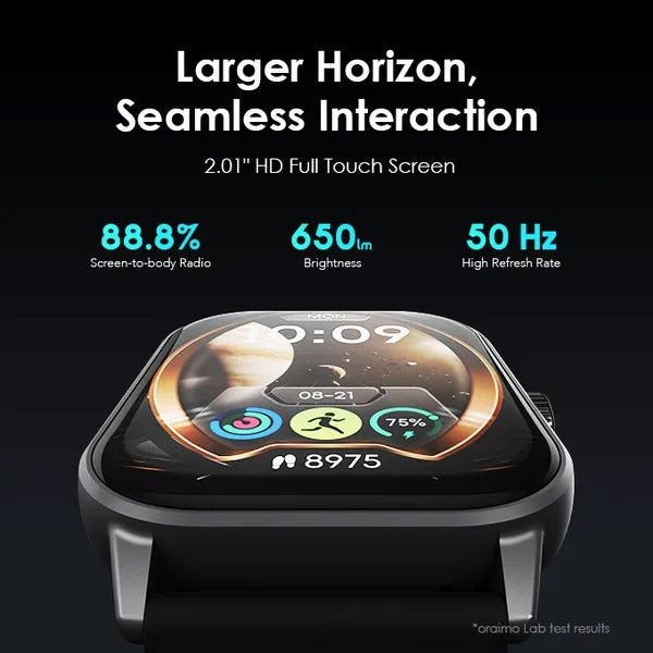 Oraimo Watch 5 OSW-805 Nairobi Kenya - 2.01" HD Display, 10-Day Battery | Best Price - Veritas Electronics Kenya