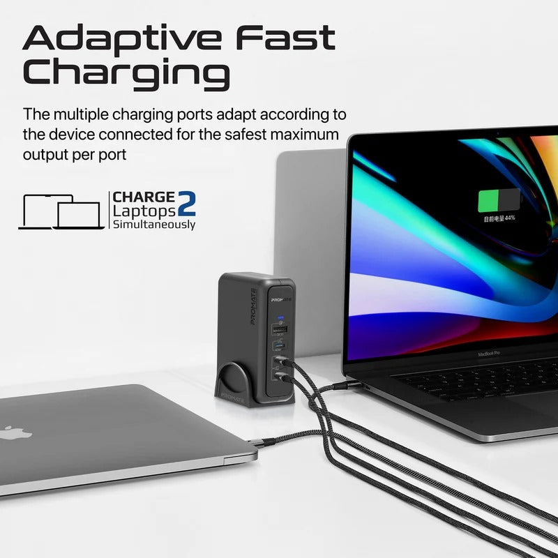 Promate 140W Super-Speed GaNFast™ Charging Station – Ultra-Fast PD 3.1 & QC 3.0 Charger with 1.8m 240W Cable - Veritas Electronics Kenya