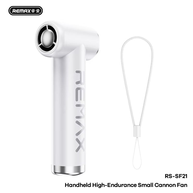 Remax Mini Handheld Portable Fan | Ultra Slim Rechargeable 4000mAh Brushless Motor Pocket Cooling Fan for Outdoor Travel & Daily Use
