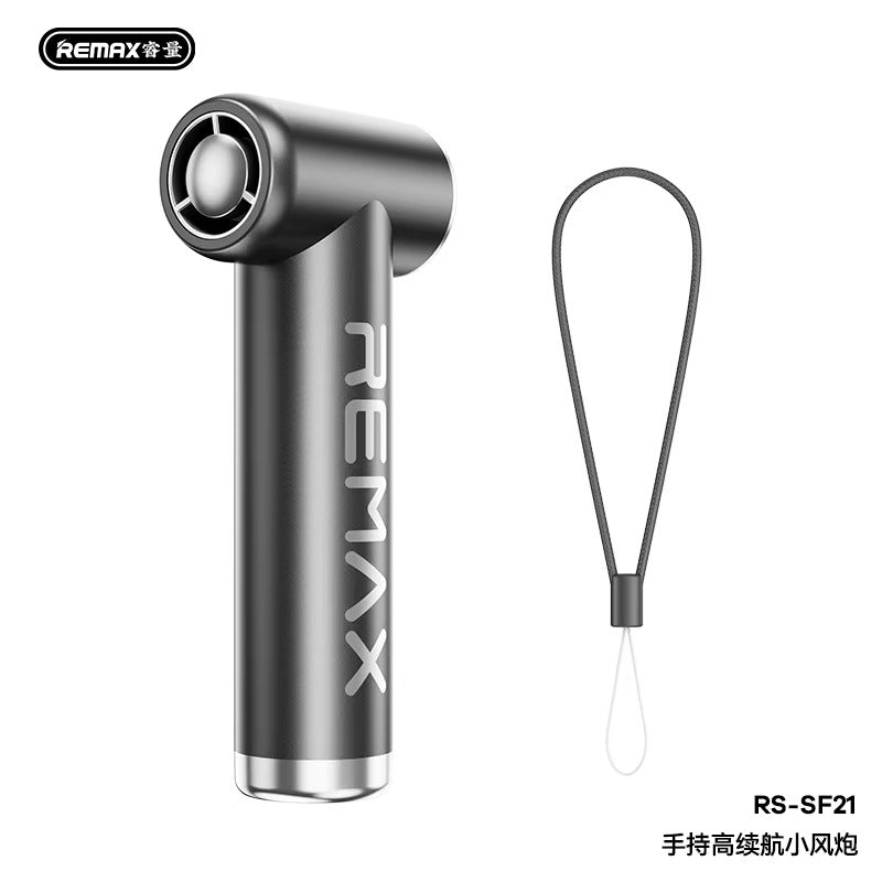 Remax Mini Handheld Portable Fan | Ultra Slim Rechargeable 4000mAh Brushless Motor Pocket Cooling Fan for Outdoor Travel & Daily Use