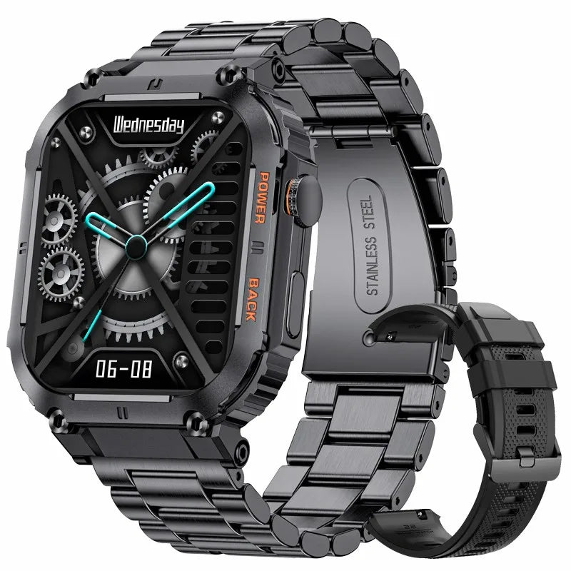 LIGE Men’s Outdoor Smartwatch – 1.96" AMOLED, Bluetooth Call - Veritas Electronics Kenya