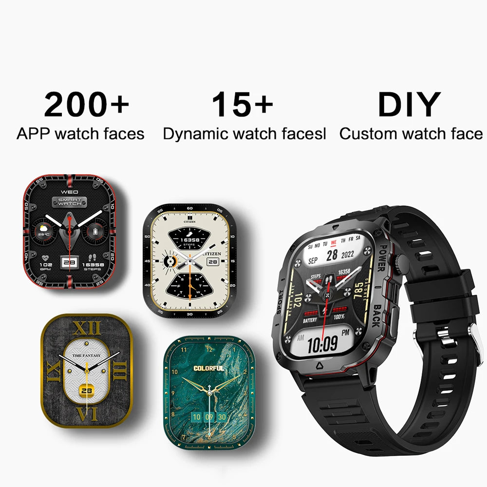 COTAUL KM01 Outdoors Sports Smart Watch 1.96 Full Touch Screen, Fitness Tracker, Bluetooth Call - Veritas Electronics Kenya