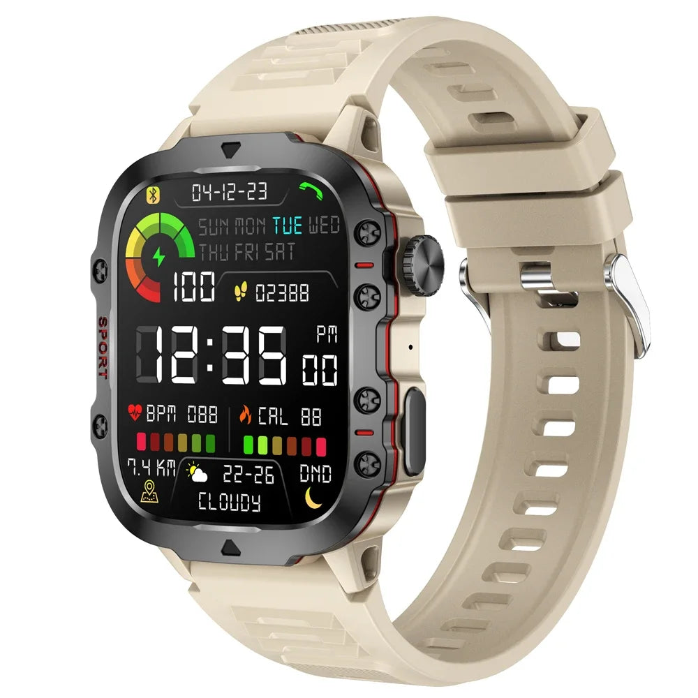 COTAUL KM01 Outdoors Sports Smart Watch 1.96 Full Touch Screen, Fitness Tracker, Bluetooth Call - Veritas Electronics Kenya
