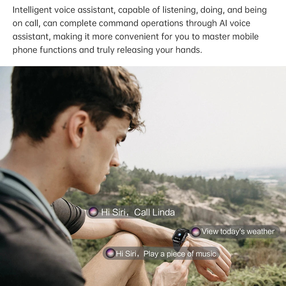 COTAUL KM01 Outdoors Sports Smart Watch 1.96 Full Touch Screen, Fitness Tracker, Bluetooth Call - Veritas Electronics Kenya
