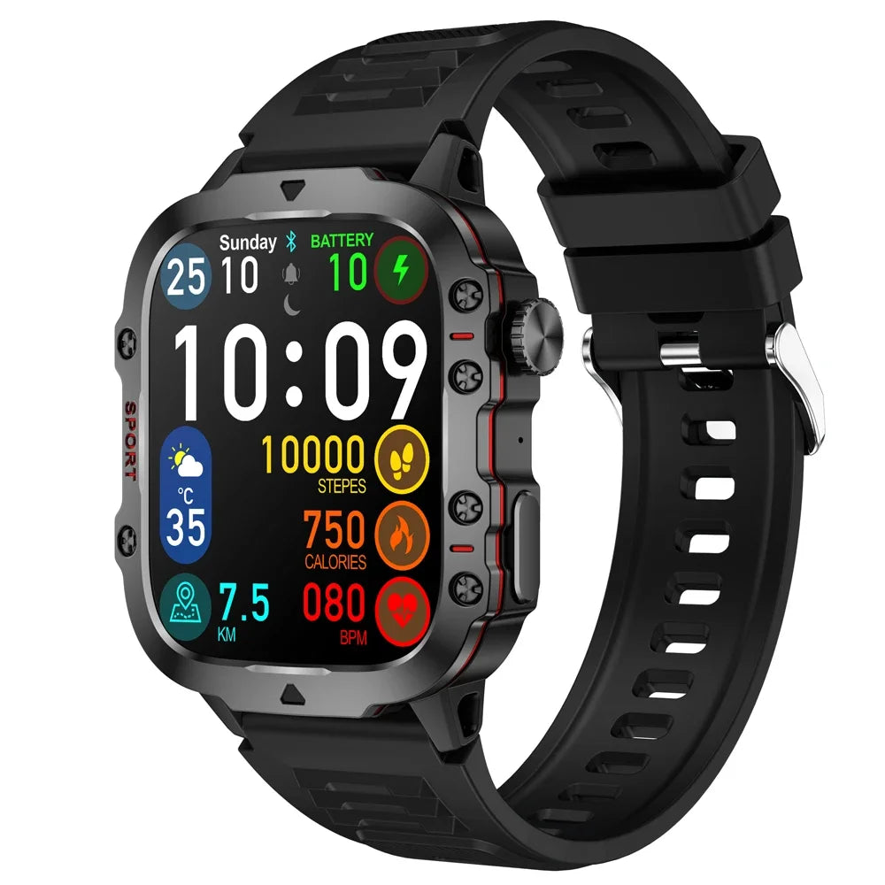 COTAUL KM01 Outdoors Sports Smart Watch 1.96 Full Touch Screen, Fitness Tracker, Bluetooth Call - Veritas Electronics Kenya
