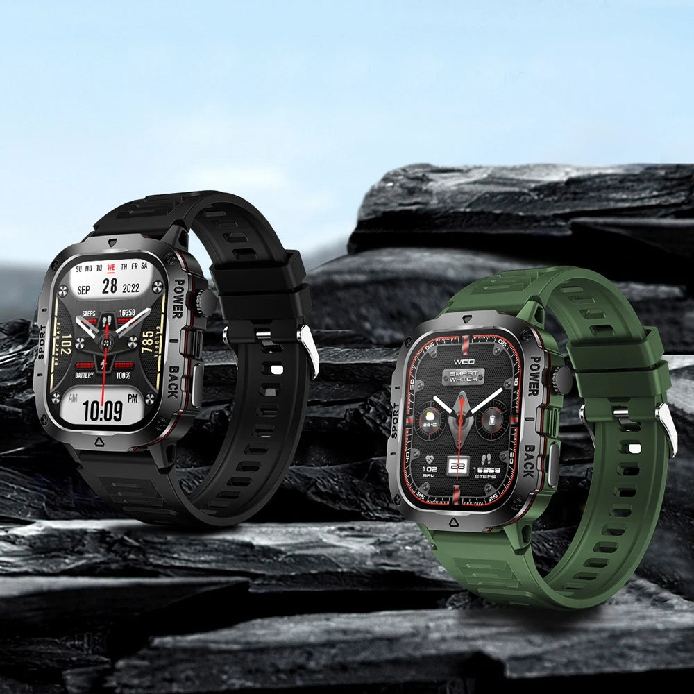COTAUL KM01 Outdoors Sports Smart Watch 1.96 Full Touch Screen, Fitness Tracker, Bluetooth Call - Veritas Electronics Kenya