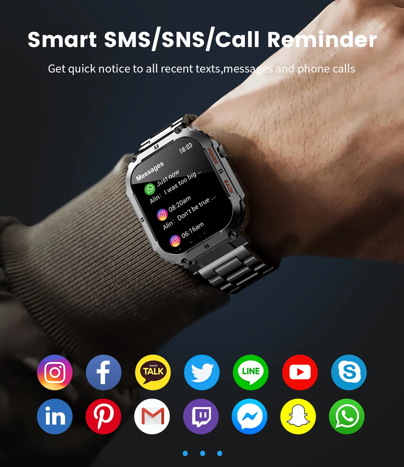 LIGE Men’s Outdoor Smartwatch – 1.96" AMOLED, Bluetooth Call - Veritas Electronics Kenya