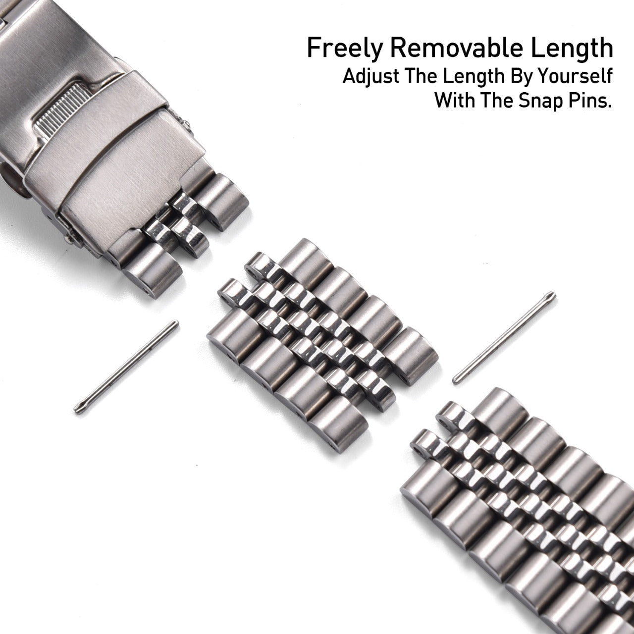 End Link Metal Watch Band – Jubilee Bracelet Stainless Steel 18mm, 20mm, 22mm in Kenya - Veritas Electronics Kenya