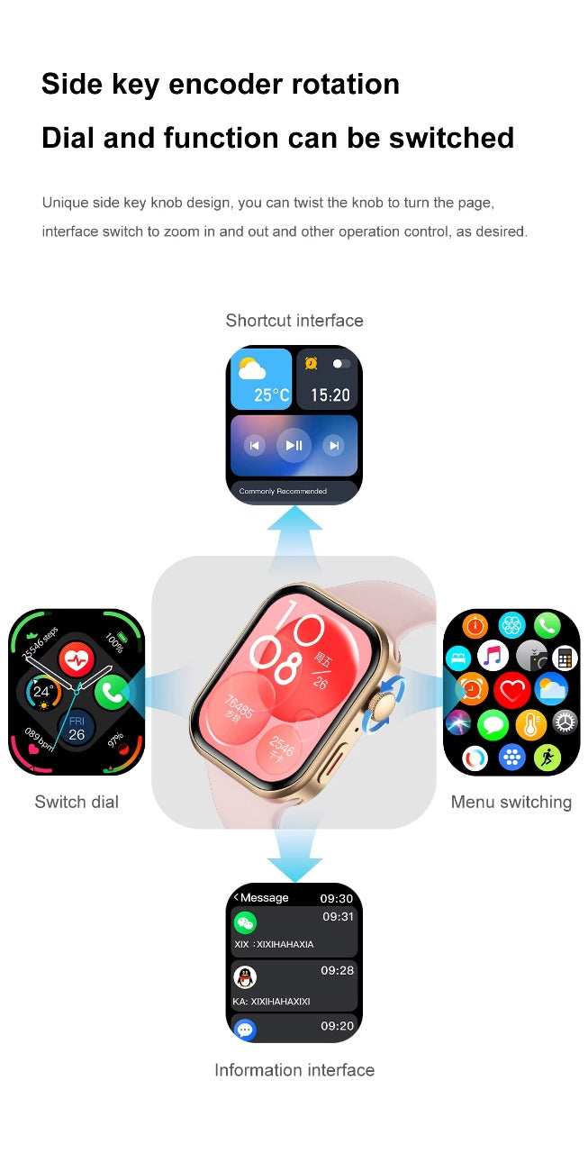 Z03 2.04” AMOLED Smartwatch with 3 Straps – Wireless Charging, IP67 Waterproof | Price in Kenya - Veritas Electronics Kenya