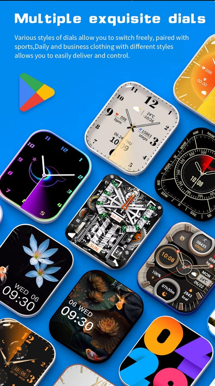 Z85 Max Smartwatch – 2.1” AMOLED Display, Bluetooth Call, Wireless Charging, IP68 Waterproof - Veritas Electronics Kenya