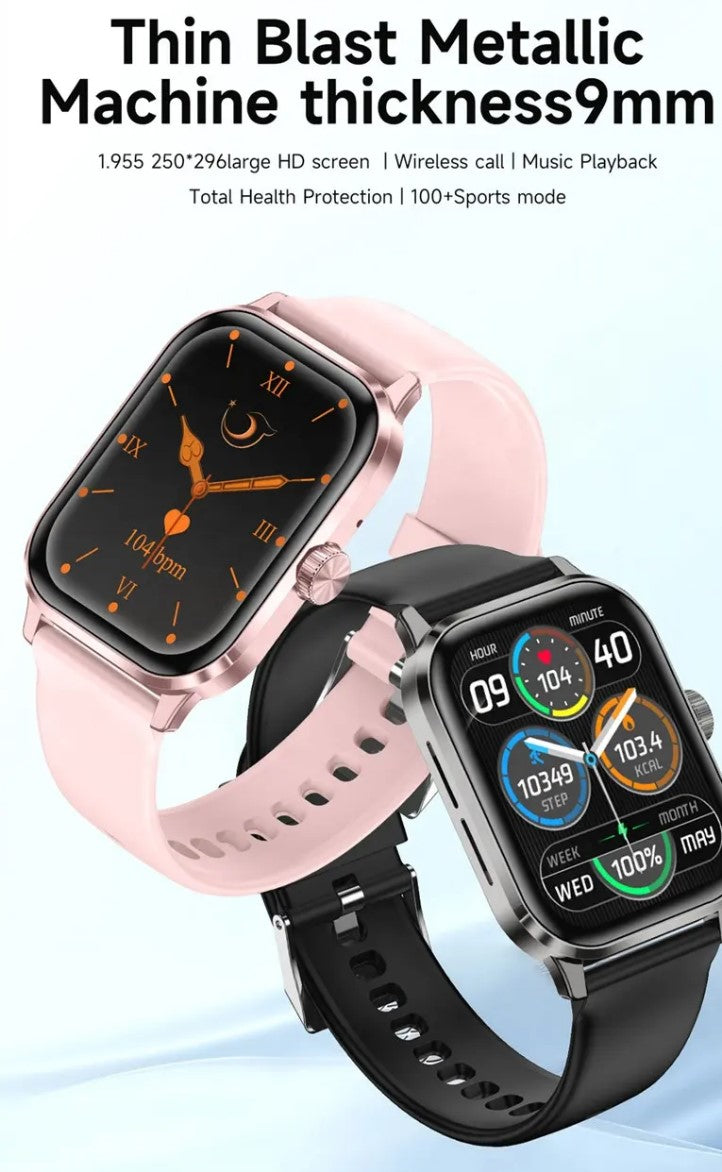 ZW9 MAX Smart Watch for Women Black with Silicone Strap – Fitness Tracker – Kenya