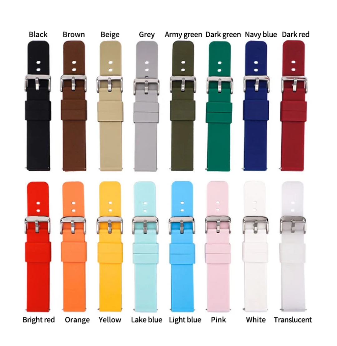 Smart Watch Silicone Straps 20mm and 22mm