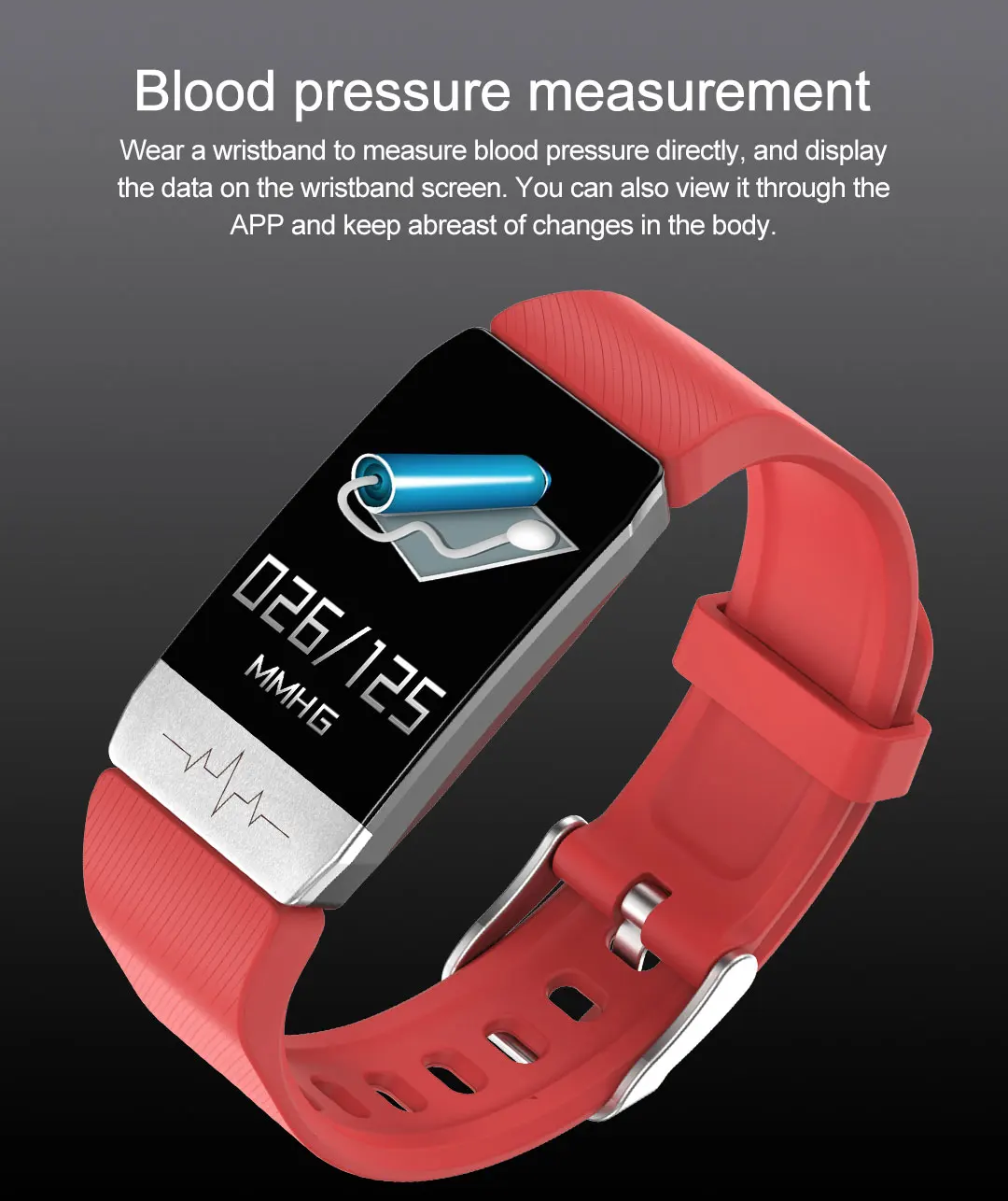 T1S Smart Band with ECG, Body Temperature Sensor, Heart Rate & Fitness Tracking - Veritas Electronics Kenya