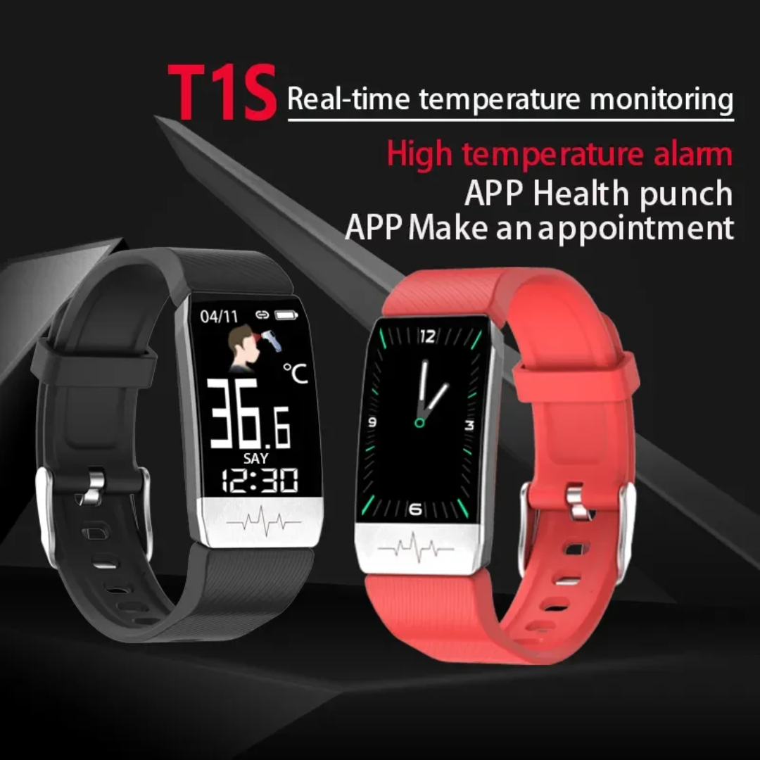 T1S Smart Band with ECG, Body Temperature Sensor, Heart Rate & Fitness Tracking - Veritas Electronics Kenya