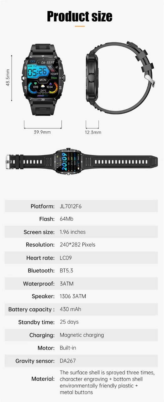 V71 Fitness Smart Watch for Men – Ultimate Fitness Tracker & Smart Outdoor Companion | Best Price in Kenya - Veritas Electronics Kenya