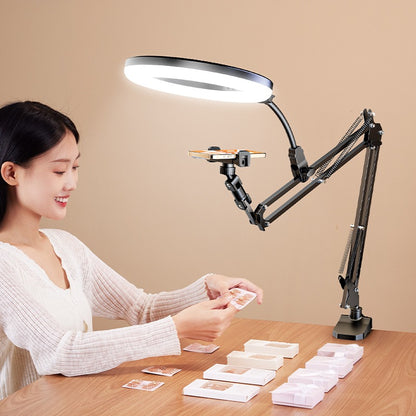 10-Inch LED Circle Selfie Ring Light – Adjustable Angle Stand for Perfect Lighting Anywhere