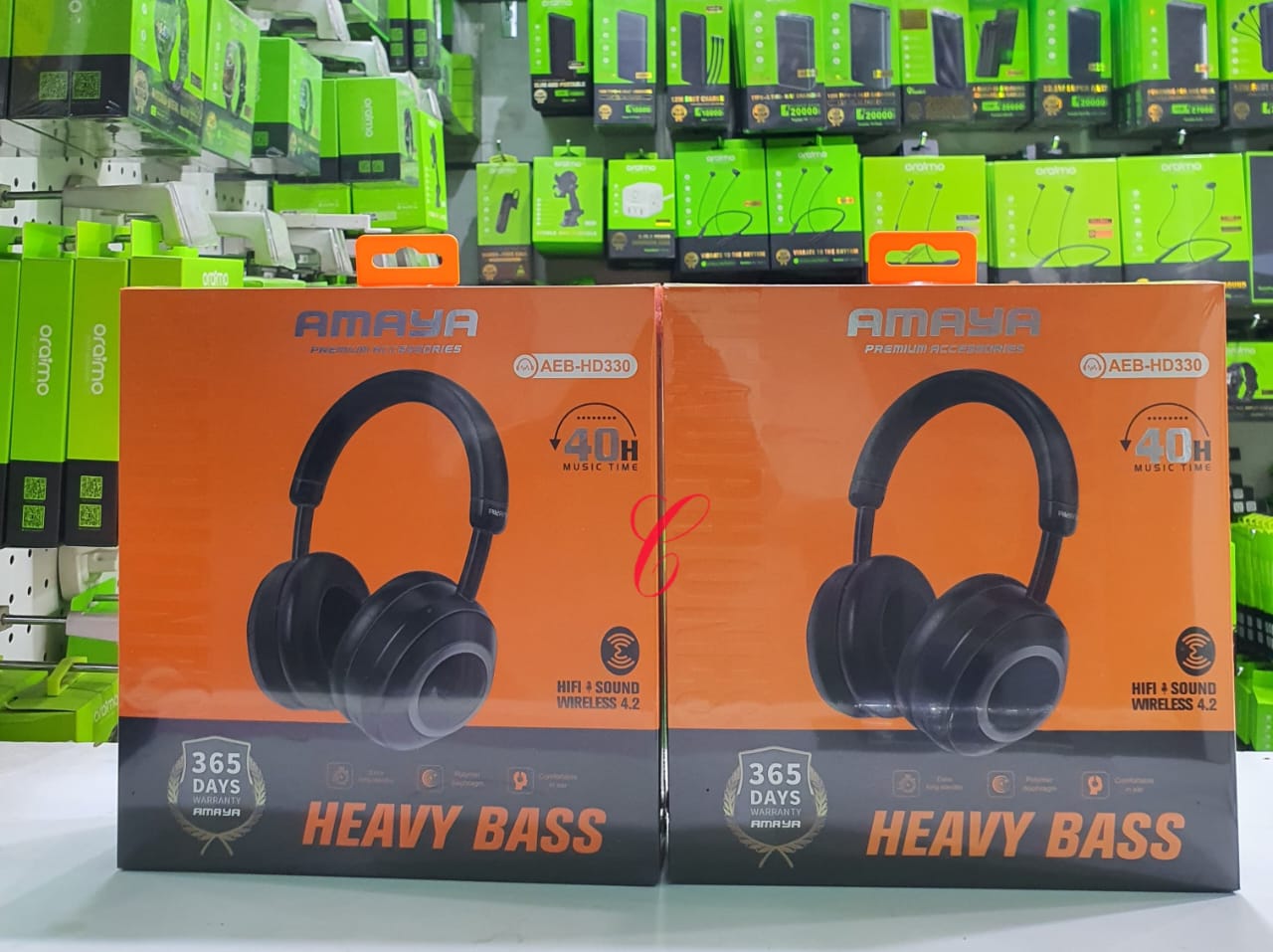 Amaya AEB-HD330 Wireless Bluetooth Headphones – Foldable design, deep bass sound, long battery life