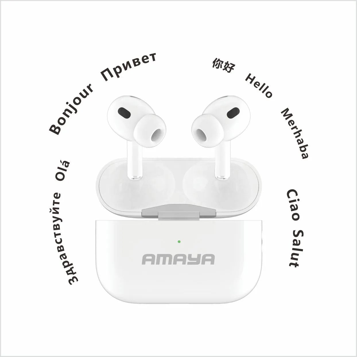 Amaya ATW‑05 Wireless Sports Earbuds – Sweat‑Proof, Real-Time AI‑Translation, Secure Fit | Kenya - Veritas Electronics Kenya