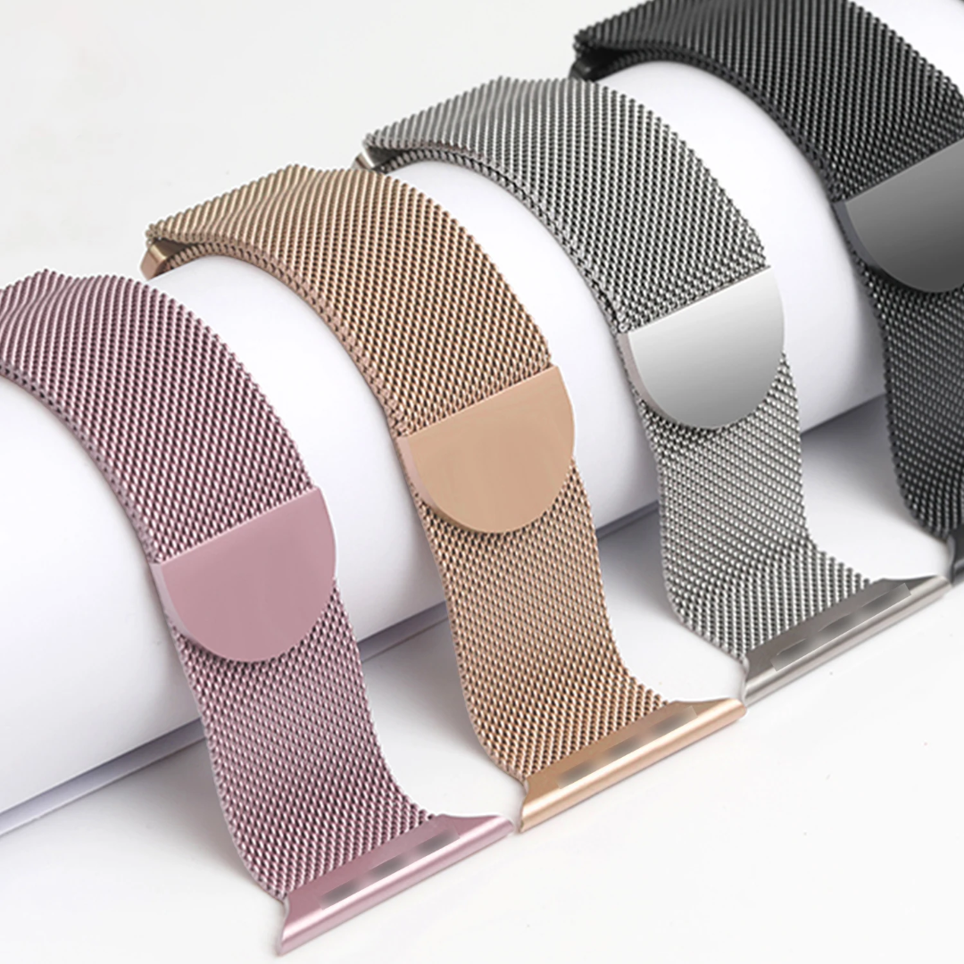Apple Watch Bands | Premium Milanese Loop Mesh Stainless Steel Metal Magnetic Band Strap for Apple Watch Ultra 2 (49mm), Series 10 (42mm/46mm)