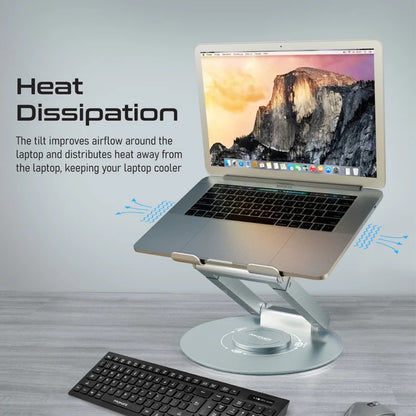 Promate Ergonomic Multi-Level Aluminium Laptop Stand 