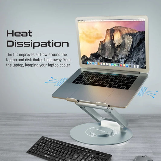 Promate Ergonomic Multi-Level Aluminium Laptop Stand 