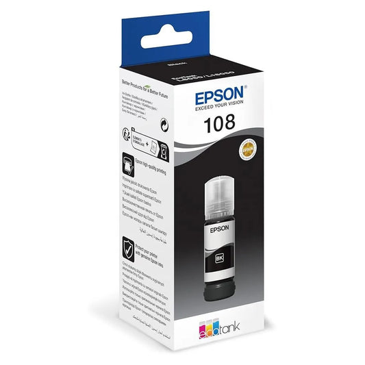 Epson 108 EcoTank Black Ink Bottle 70.0 ml