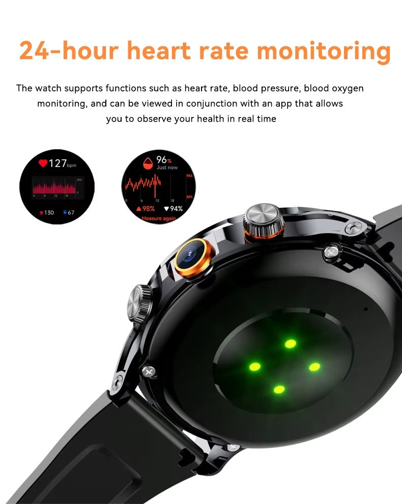 GAOKE H18 Smart Watch – 1.95″ Big Round Screen, 4G SIM Card Slot, NFC & Video Call | Kenya - Veritas Electronics Kenya